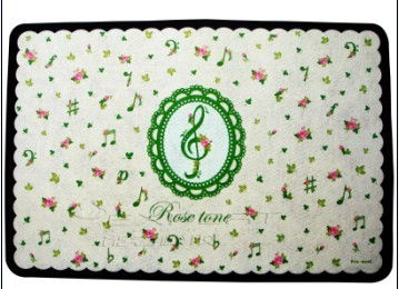 無紡布橡膠100 地墊 彩色印刷 加工定制 天然橡膠發(fā)泡材料